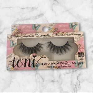 Ioni Wispy Crisscross Dramatic 3D Faux Mink Lashes - Black